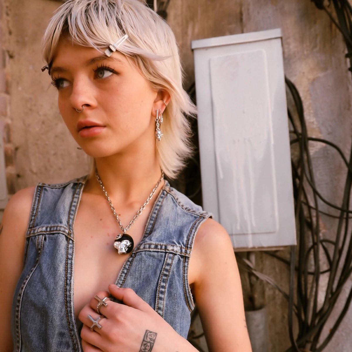 6TH CIRCLE OF HELL EARRING - Hard Jewelry™
